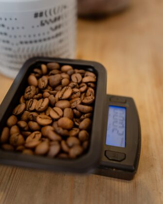 example of measuring coffee beans